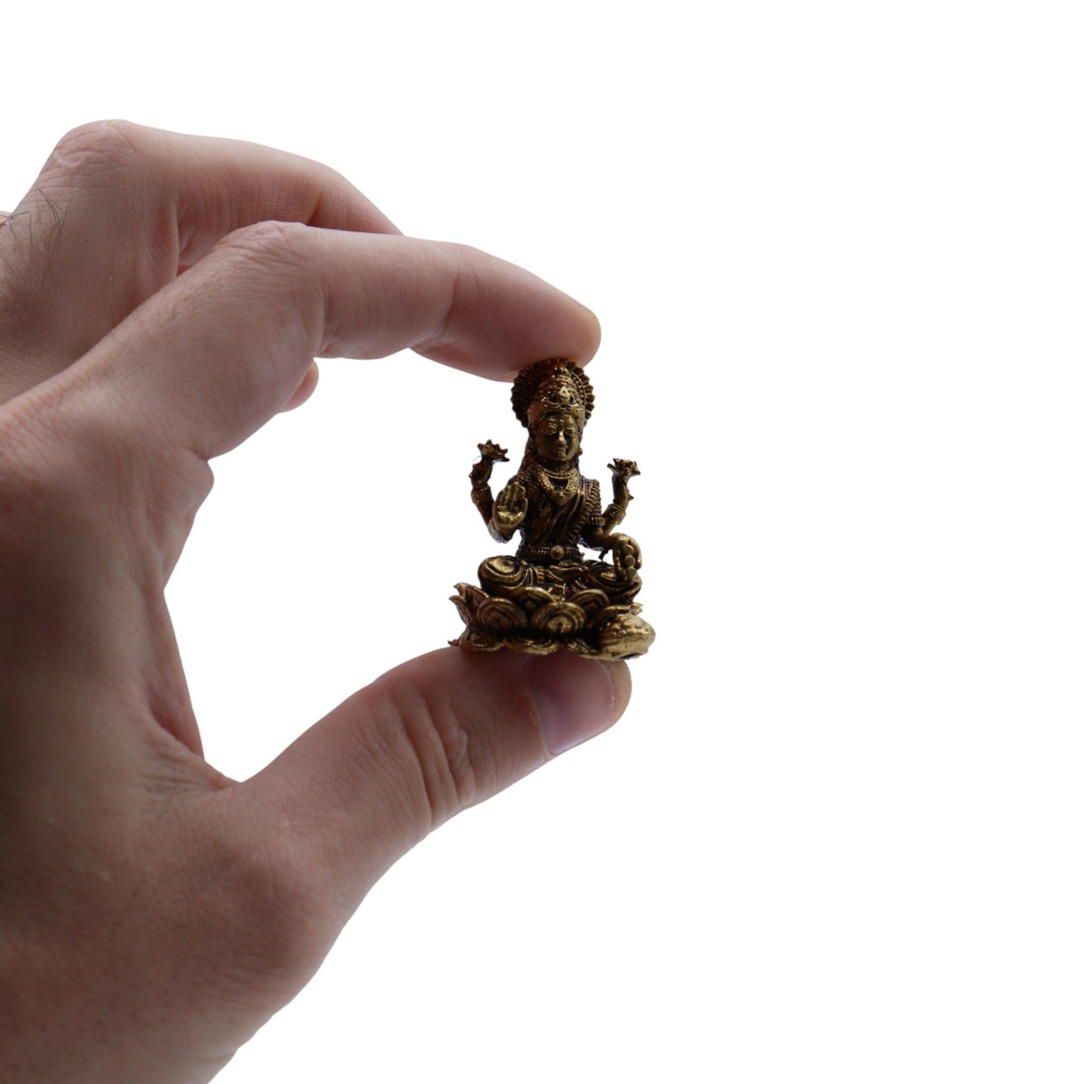 Miniaturgötter aus Messing - Laxmi (22 g)  - 37 mm