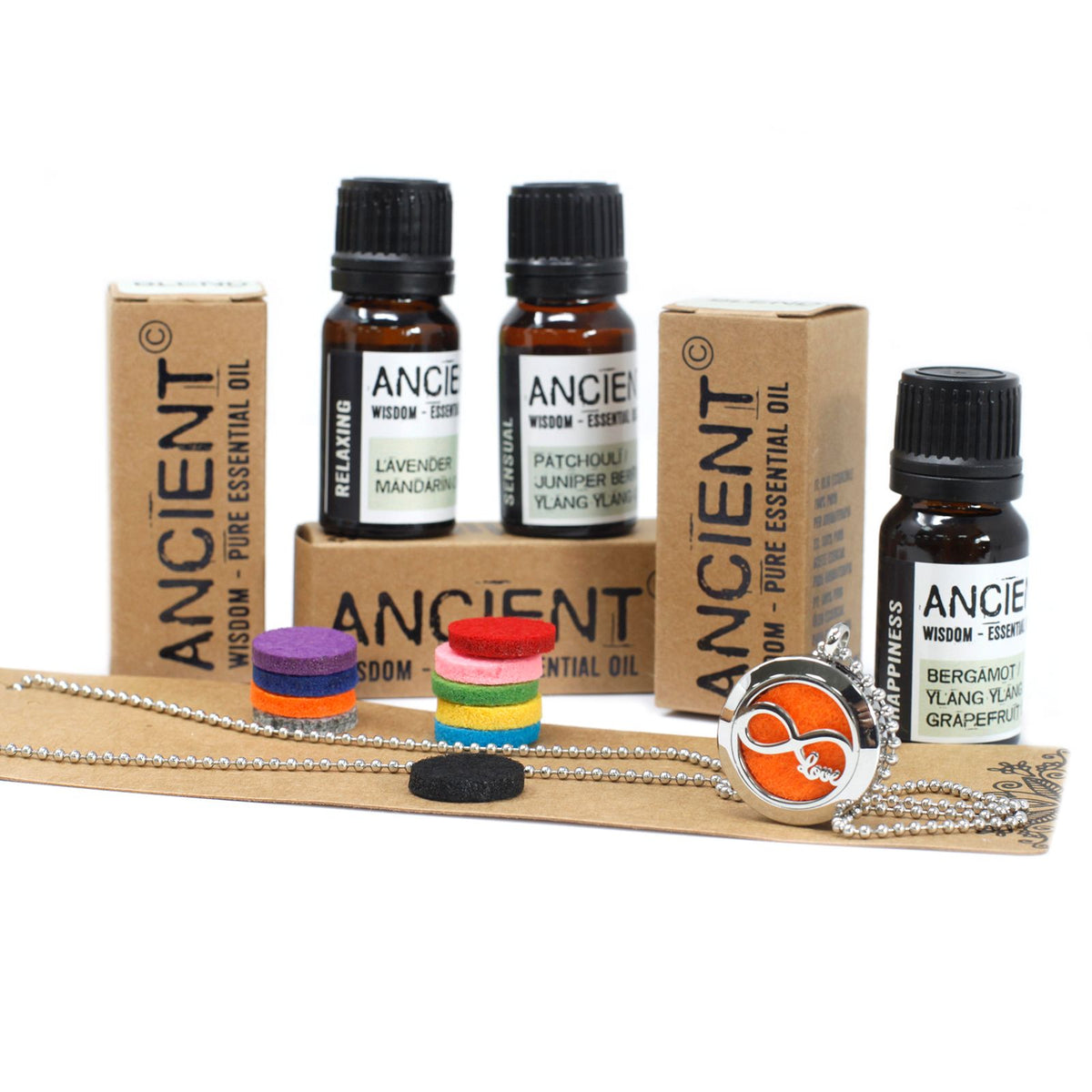 25mm Unendliche Liebe Aromatherapie Diffusoren + Ätherische Öle