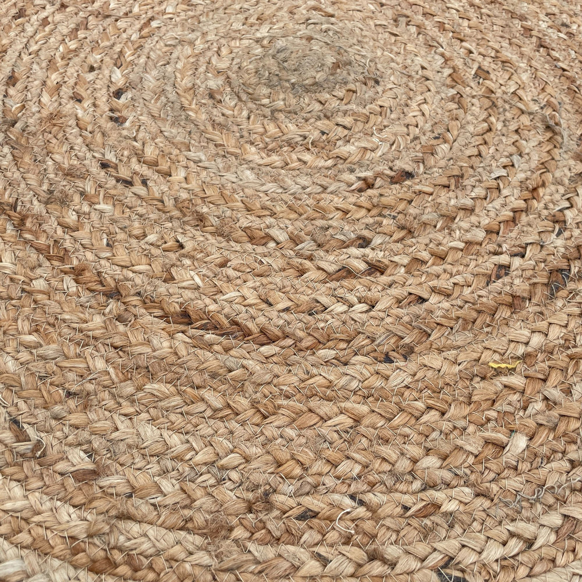 Tapete redondo de juta macia 90 cm